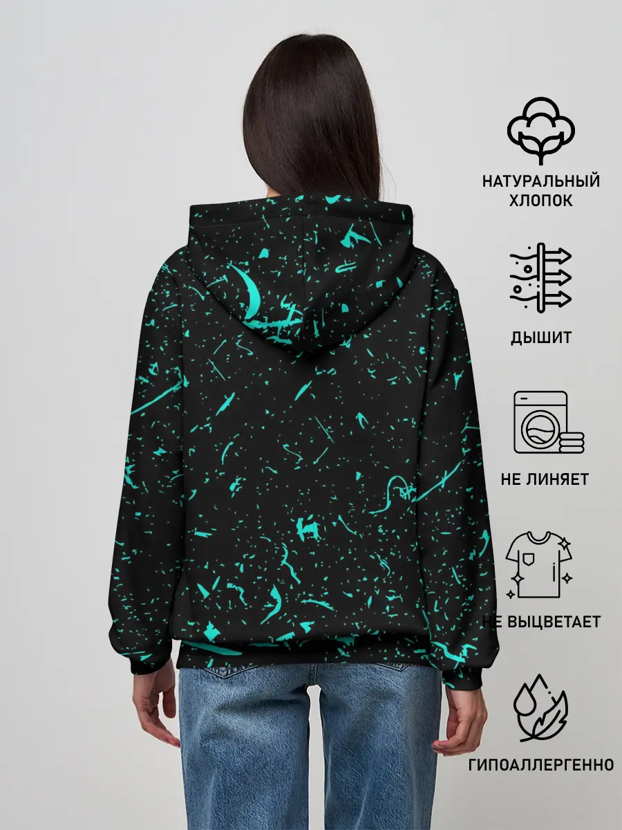 Женское худи / Geometry Dash скин