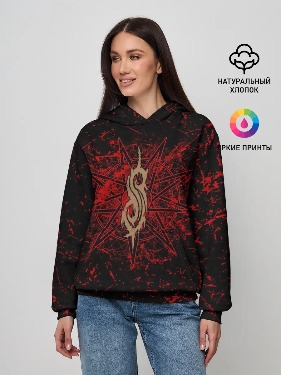 Женское худи / Slipknot RED | Рок Слипкнот