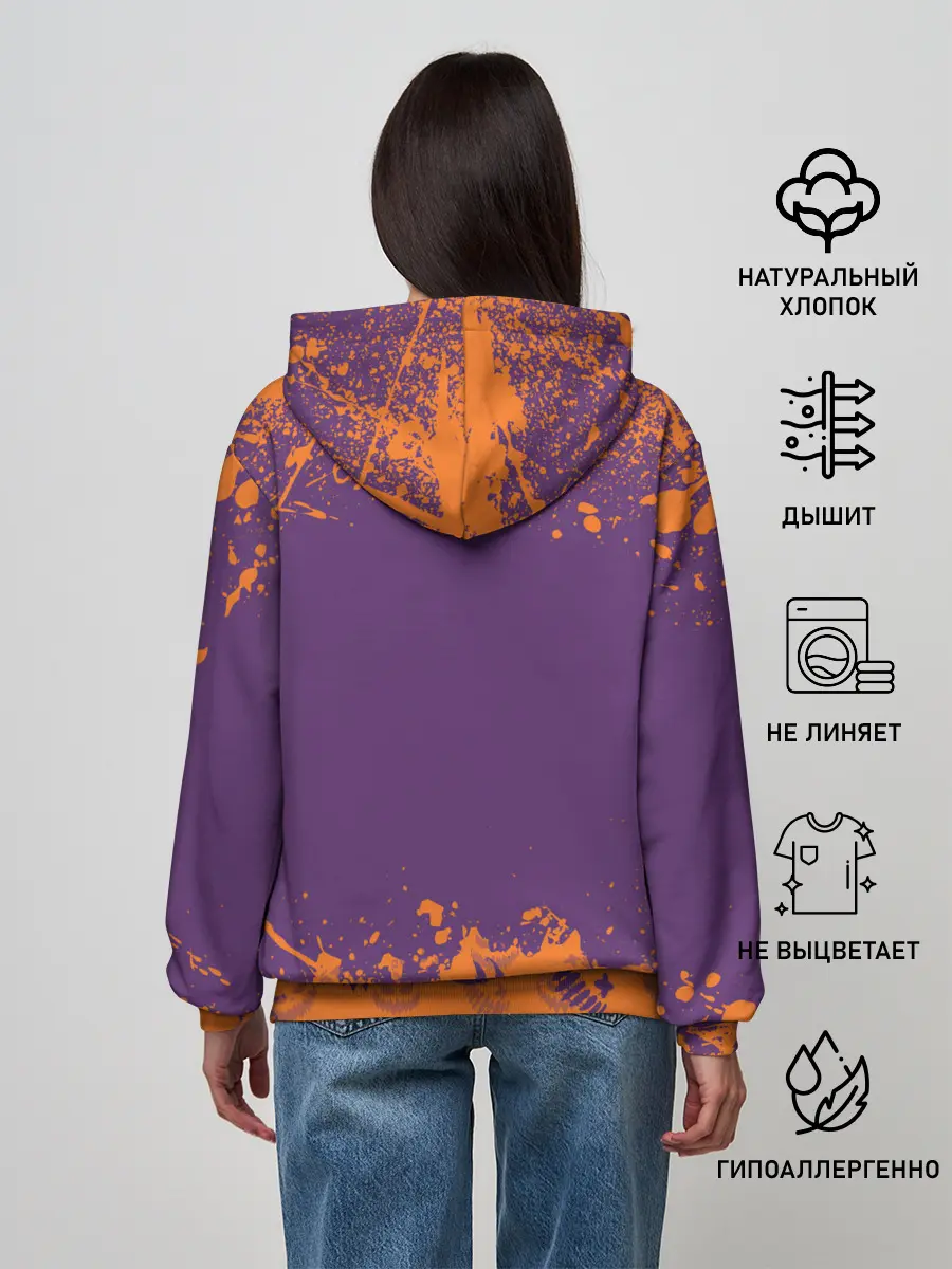 Женское худи / МОПС НА ХЭЛЛОУИН