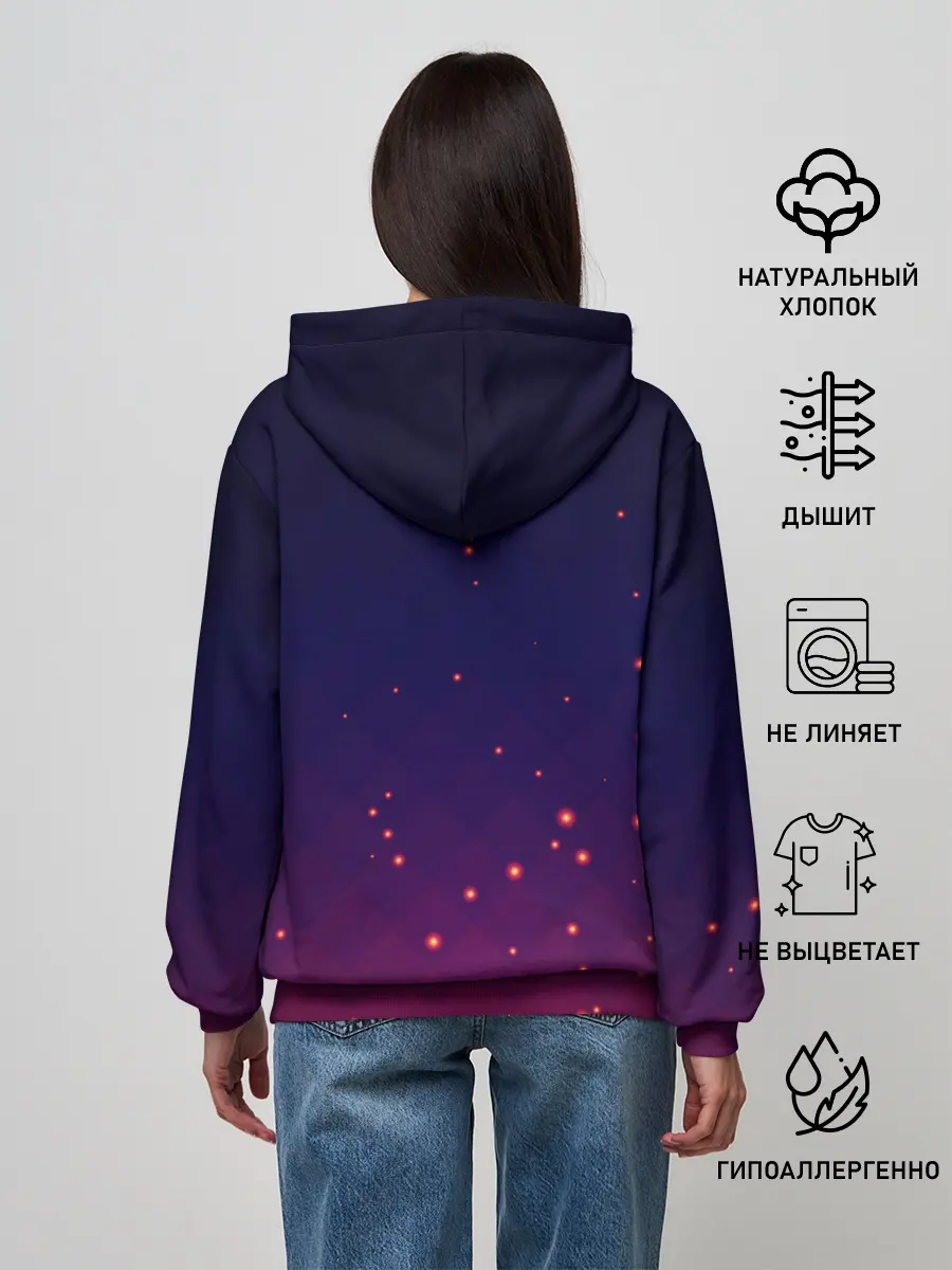 Женское худи / Gradient background