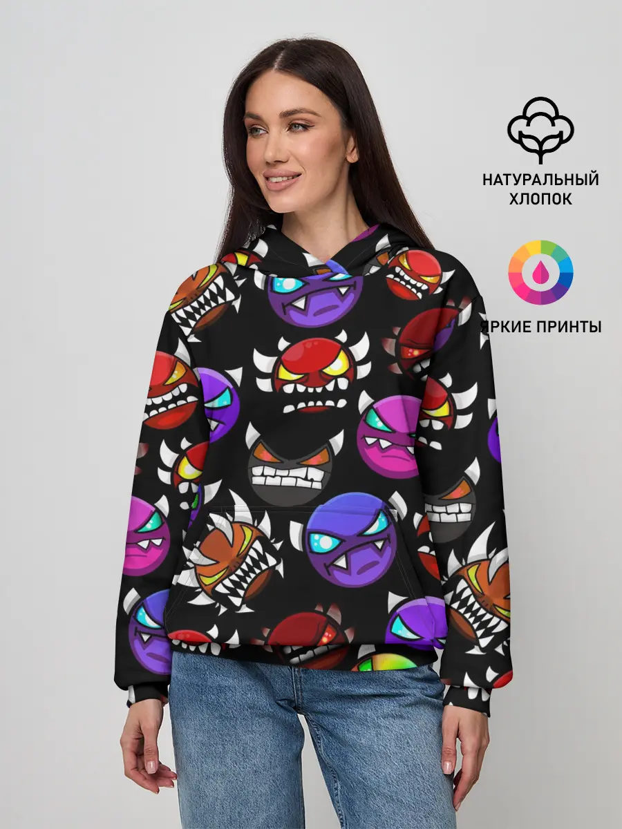 Женское худи / Geometry Dash Demons