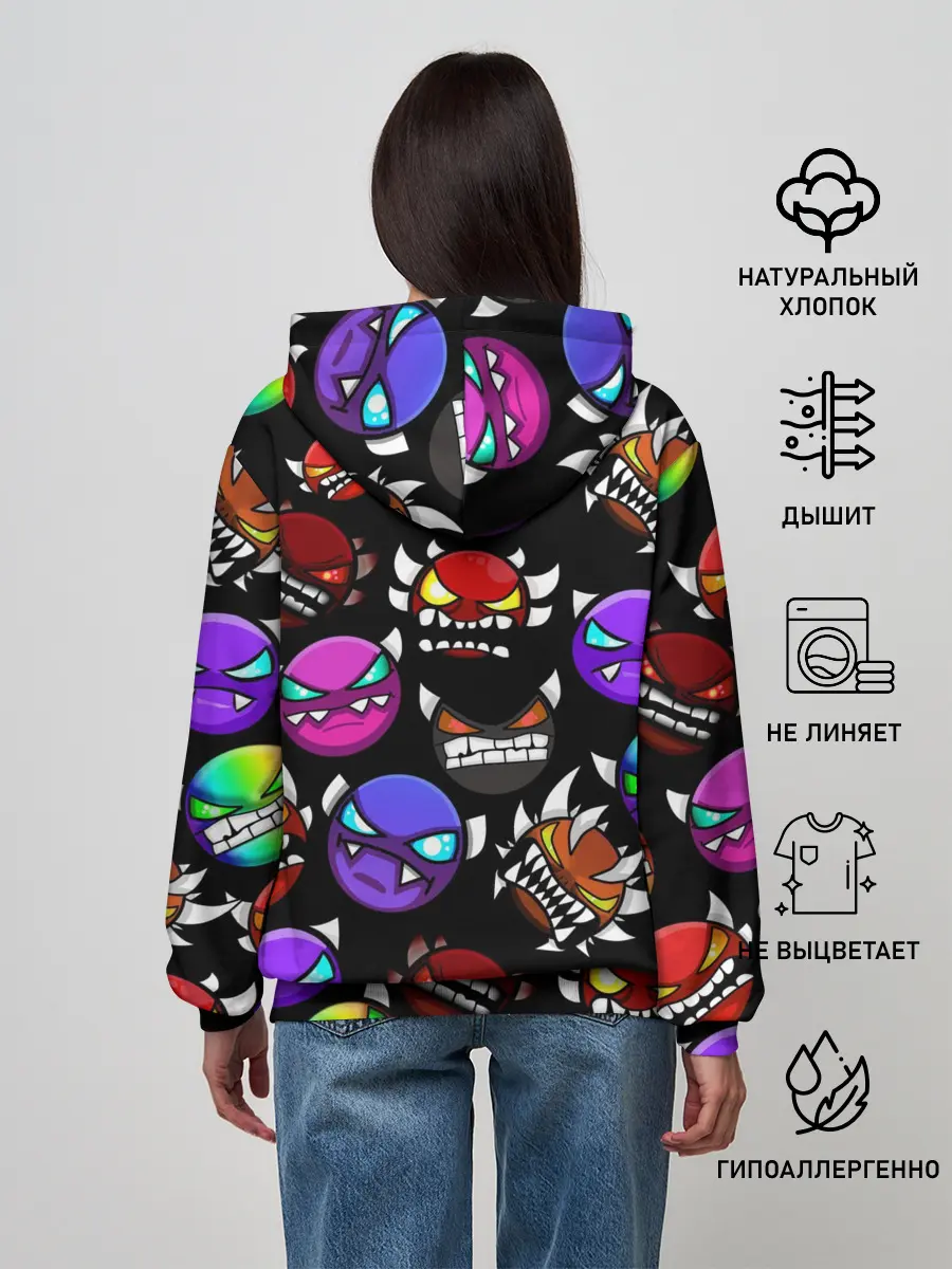 Женское худи / Geometry Dash Demons