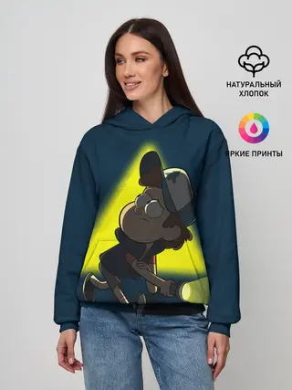 Женское худи / Dipper and yellow triangle