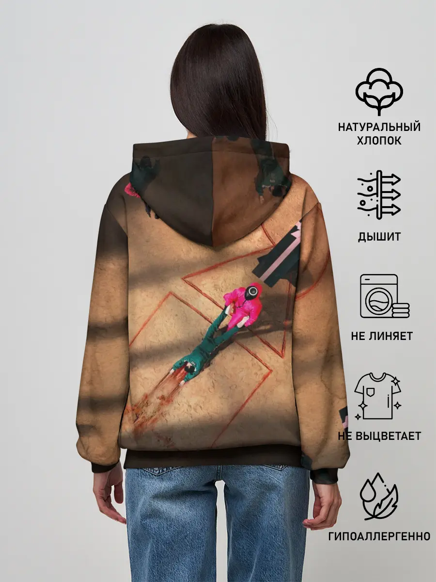 Женское худи / Игра в Кальмара Обложка