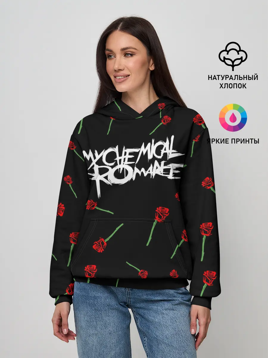Женское худи / MY CHEMICAL ROMANCE РОЗЫ | MCR ROSES