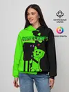 Женское худи / Любовь Эндермена и Крипера Майнкрафт