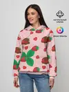 Женское худи / Клубника в шоколаде