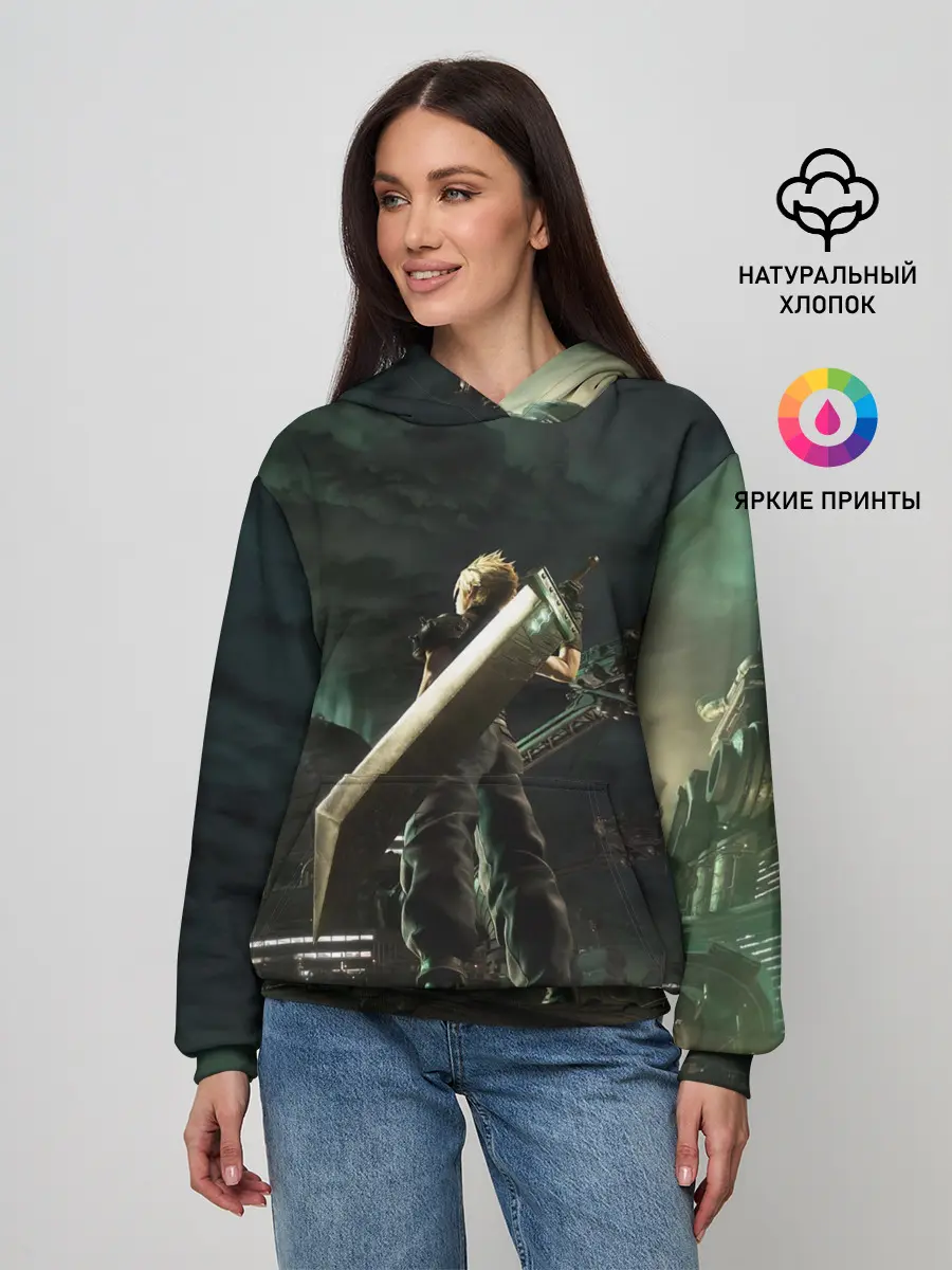 Женское худи / Клауд Страйф FF7