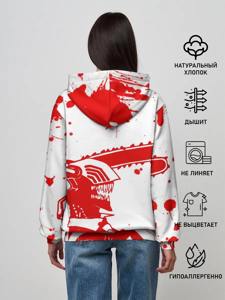 Женское худи / Chainsaw Man, Человек-бензопила