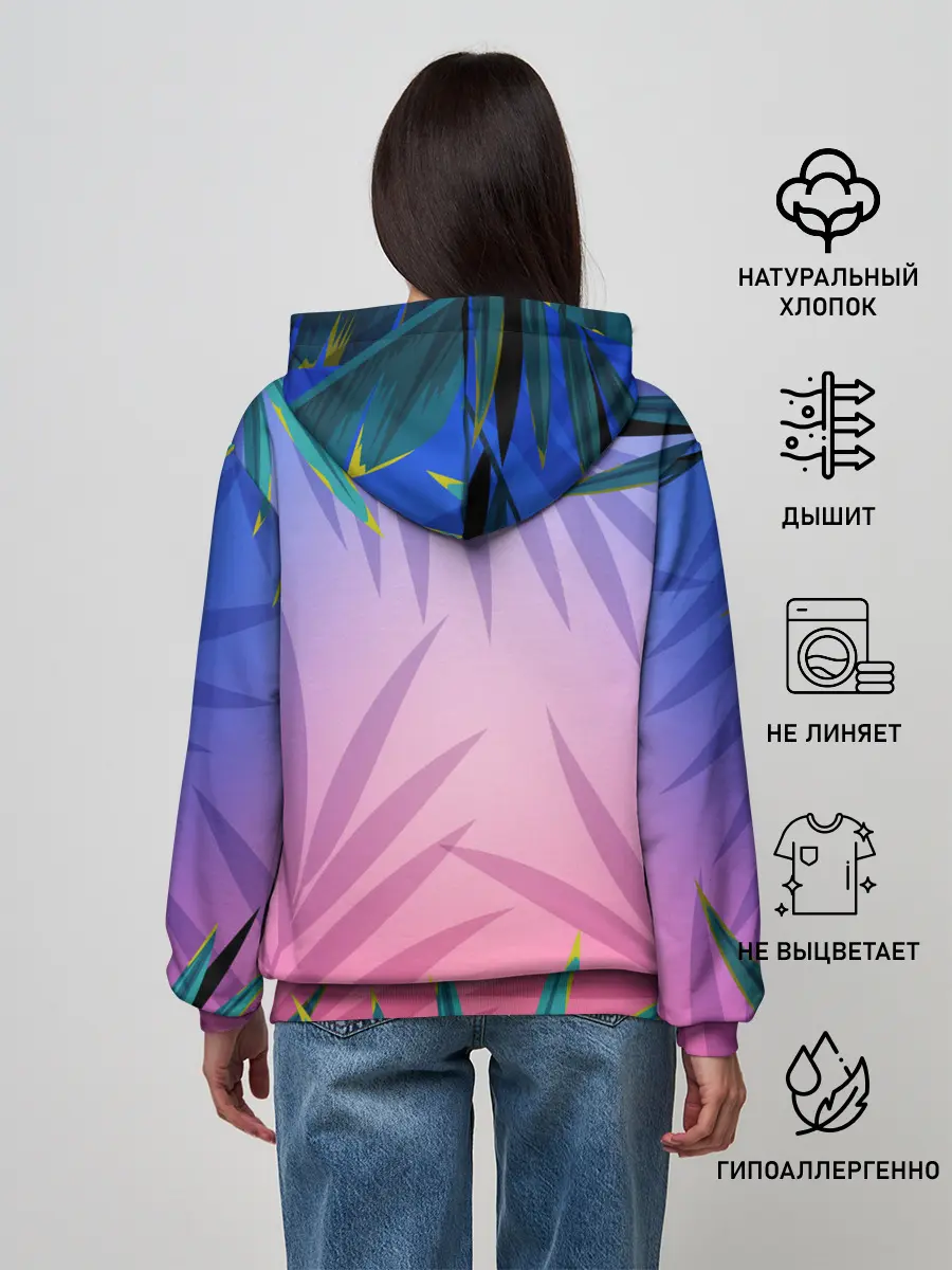 Женское худи / Тигр из абстракций