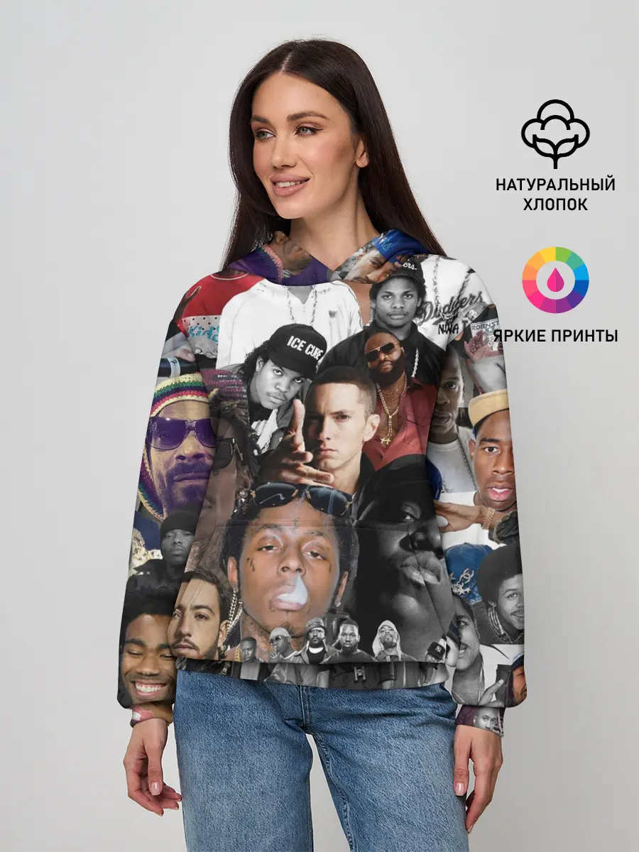 Женское худи / Рэп-Коллаж