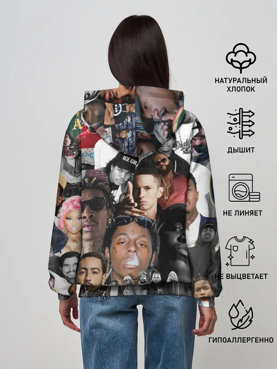 Женское худи / Рэп-Коллаж