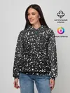 Женское худи / ЧБ мозаика