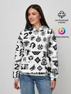 Женское худи / DESTINY 2 LOGO PATTERN / ДЕСТИНИ