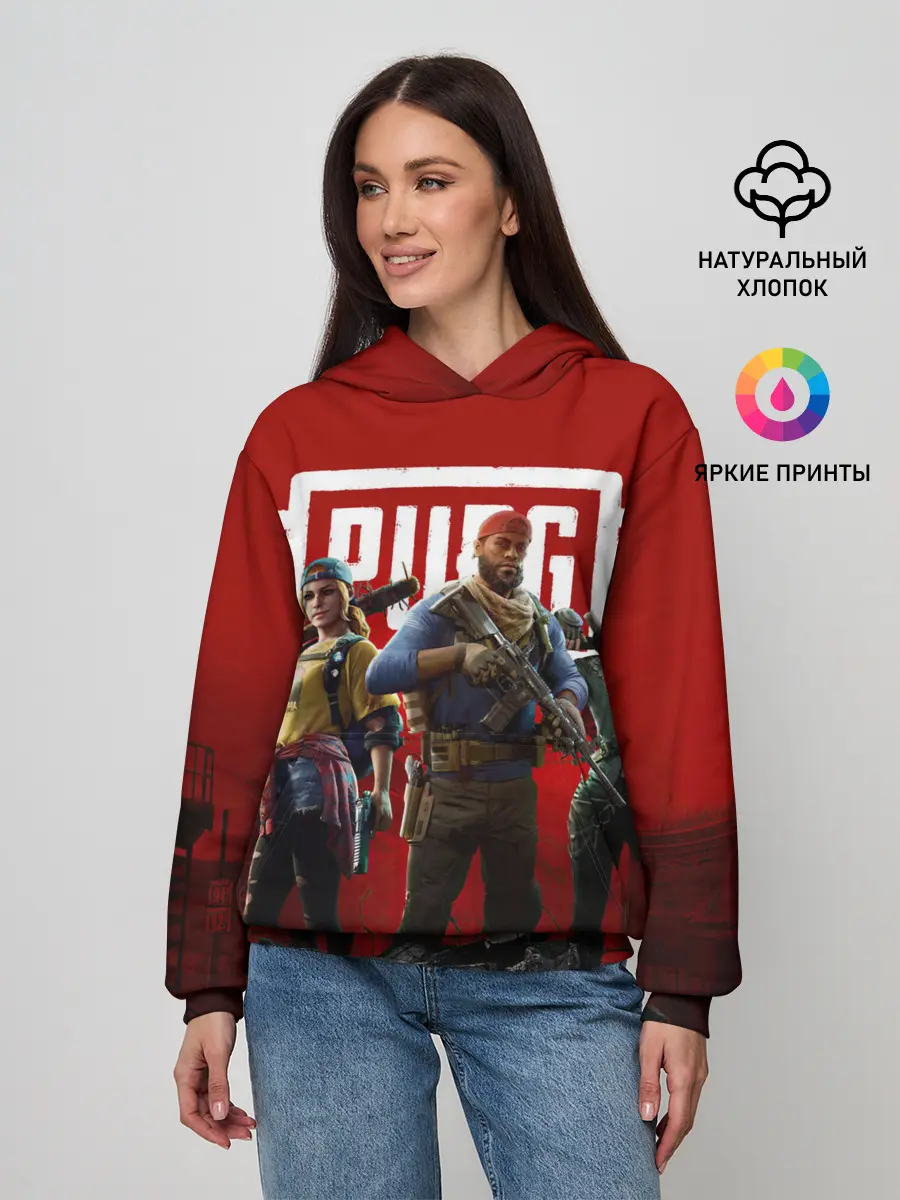 Женское худи / ПАБГ КОРОЛЕВСКАЯ БИТВА / PUBG