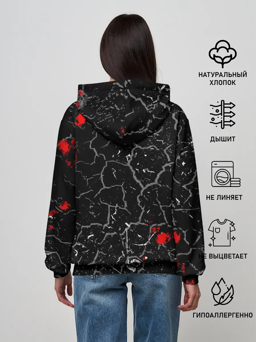 Женское худи / Slipknot Rock | Слипкнот Музыка Рок Гранж