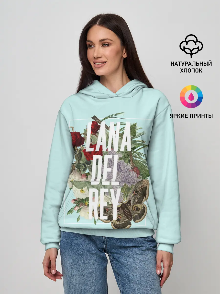Женское худи / Цветочная Лана