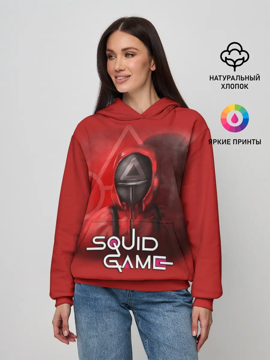 Женское худи / ИГРА В КАЛЬМАРА | ТРЕУГОЛЬНИК