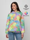 Женское худи / Цветные пластыри
