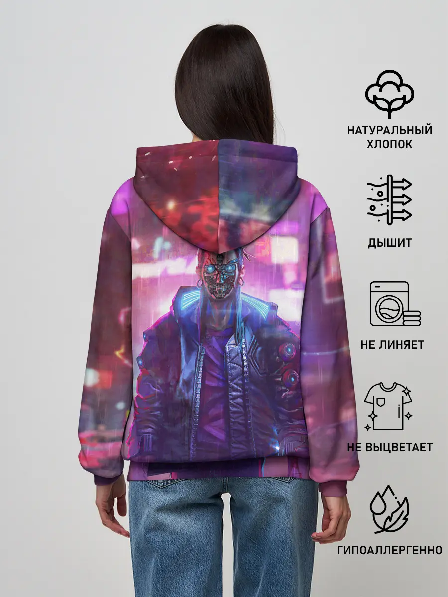 Женское худи / CYBERPUNK 2077 SAMURAI, ХАОС