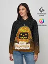Женское худи / ТЫКВА КОСМОНАВТ | SPACE HALLOWEEN