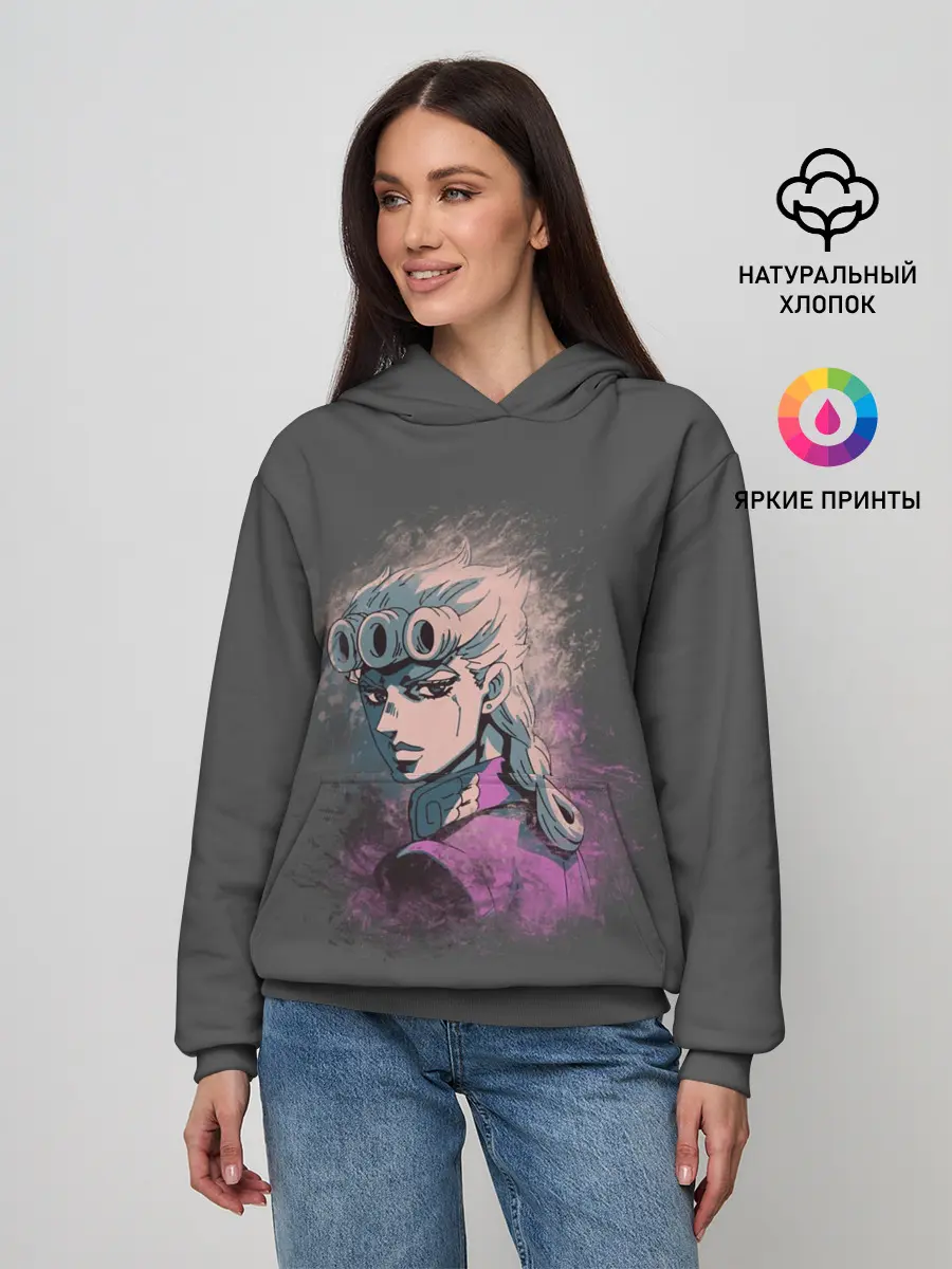 Женское худи / Giorno Giovanna. Paints