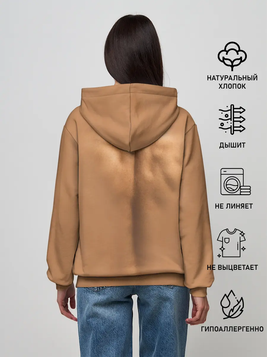 Женское худи / Открытая грудная клетка