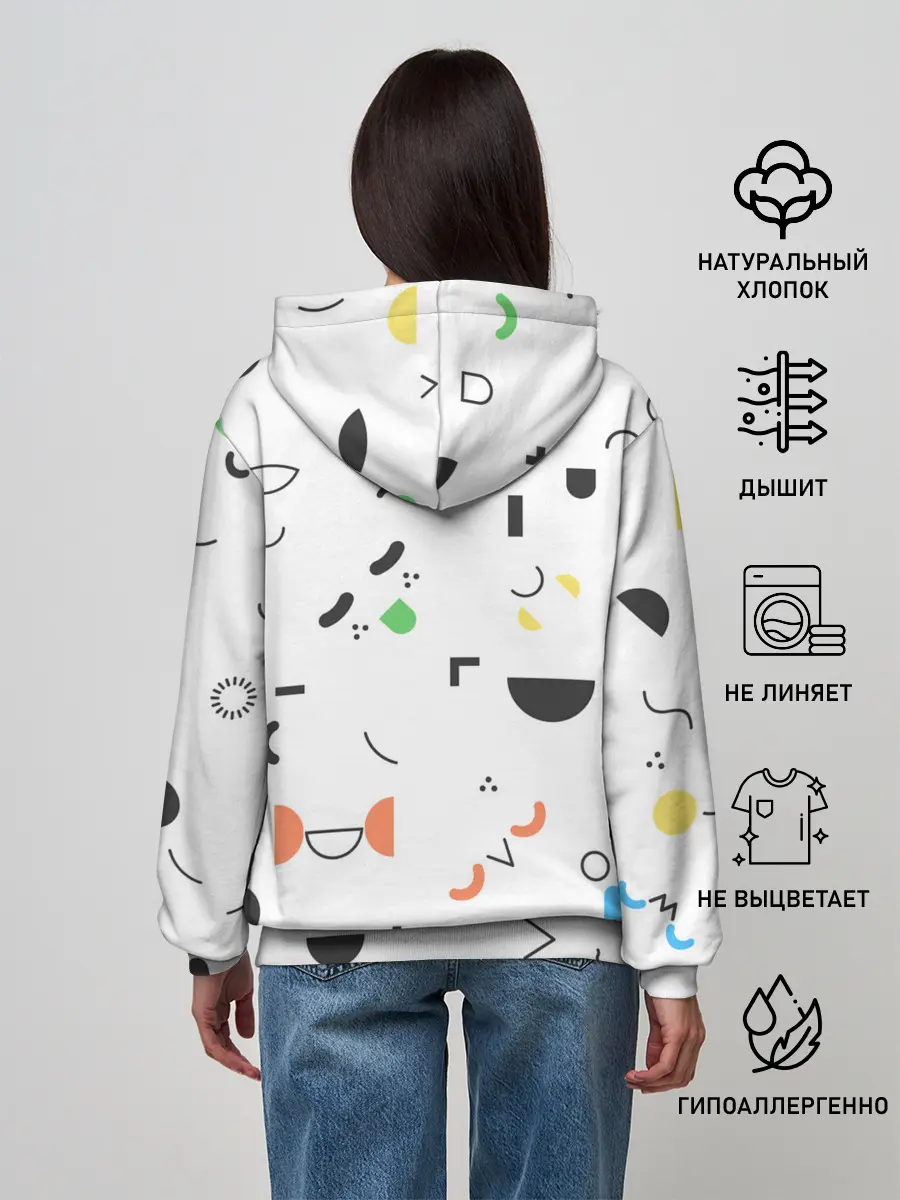 Женское худи / TOCA BOCA УЗОР ФОН