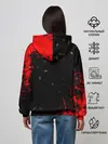Женское худи / Игра в кальмара брызги крови
