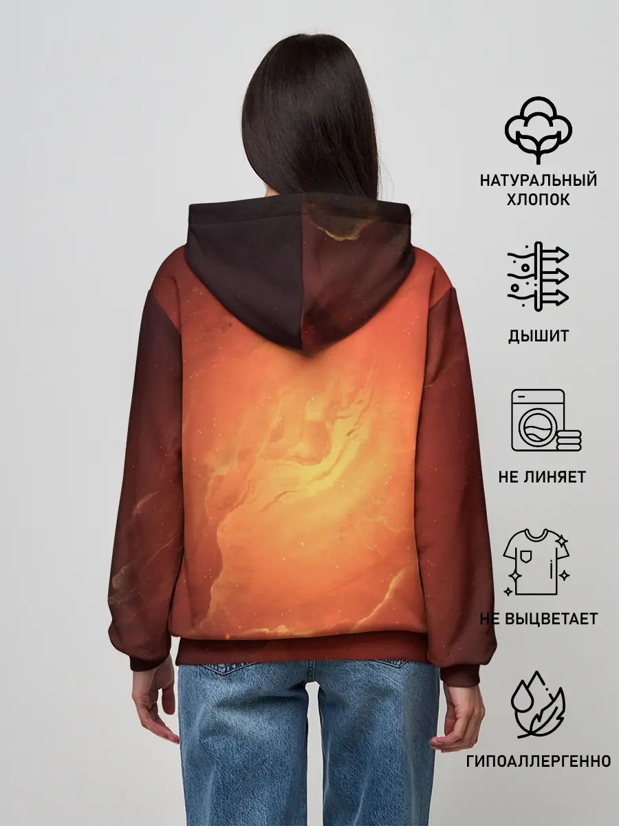 Женское худи / Cat 50/50