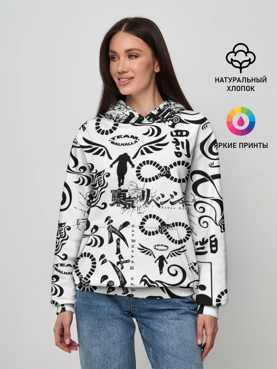 Женское худи / ТОКИЙСКИЕ МСТИТЕЛИ ЛОГОБОМБИНГ