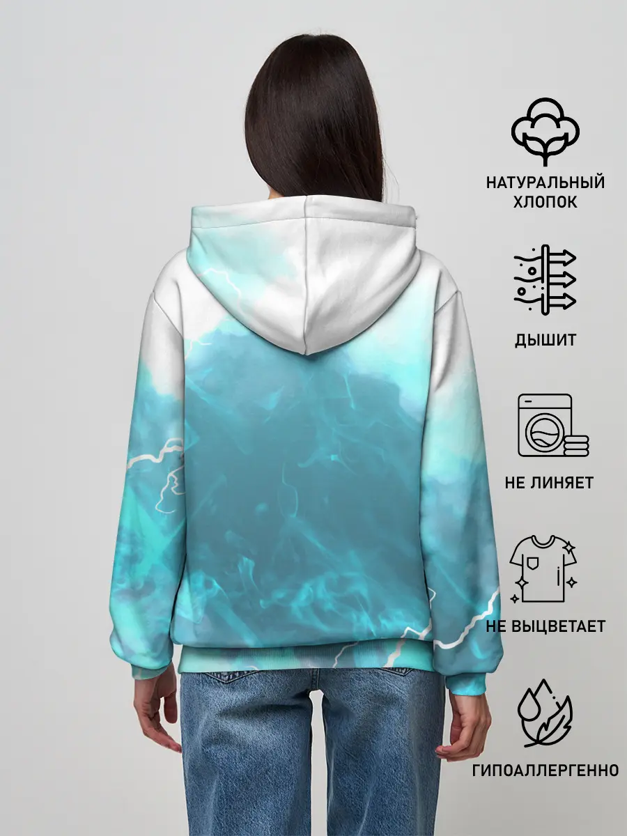 Женское худи / ОХРАНА НА ЧЕКУ | ТРЕУГОЛЬНИК