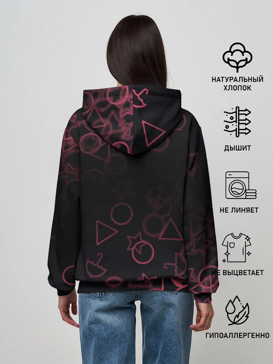 Женское худи / Squid Game Pattern.