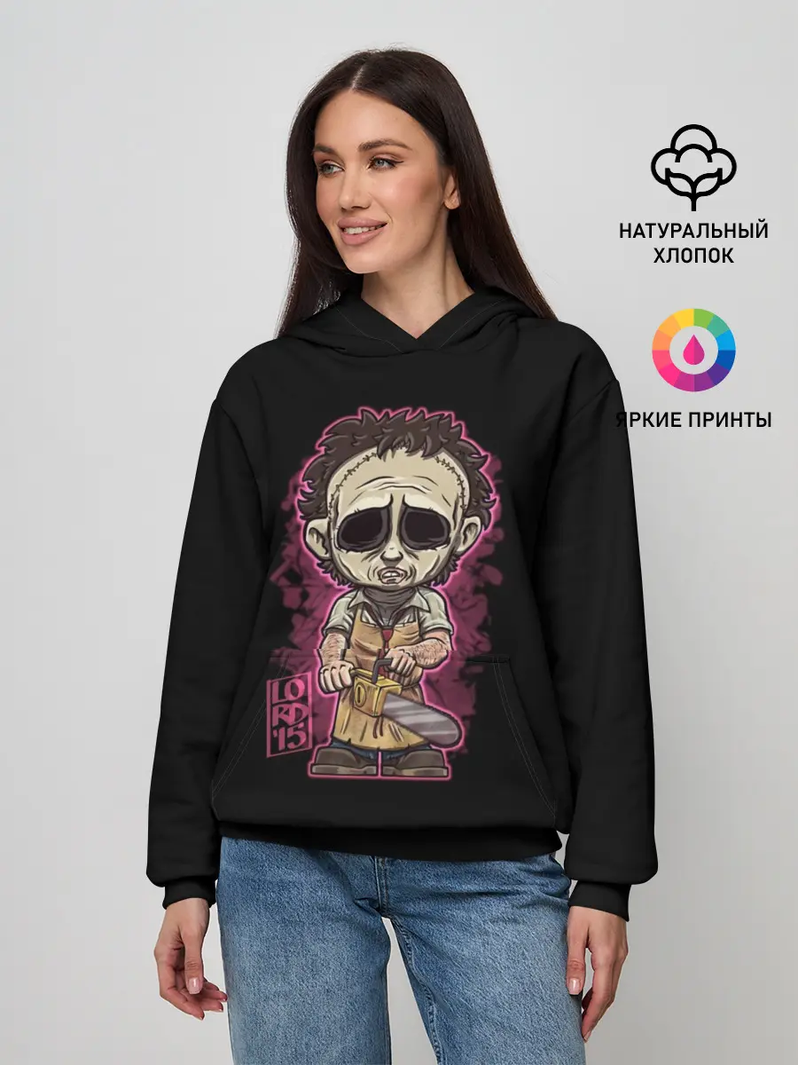 Женское худи / кожаное лицо