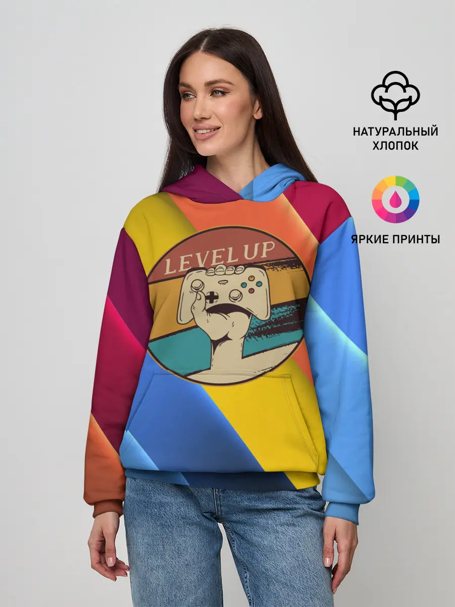 Женское худи / Джойстик | Level Up