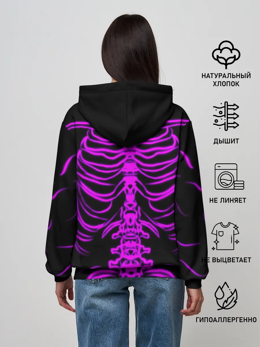 Женское худи / Розовые кости