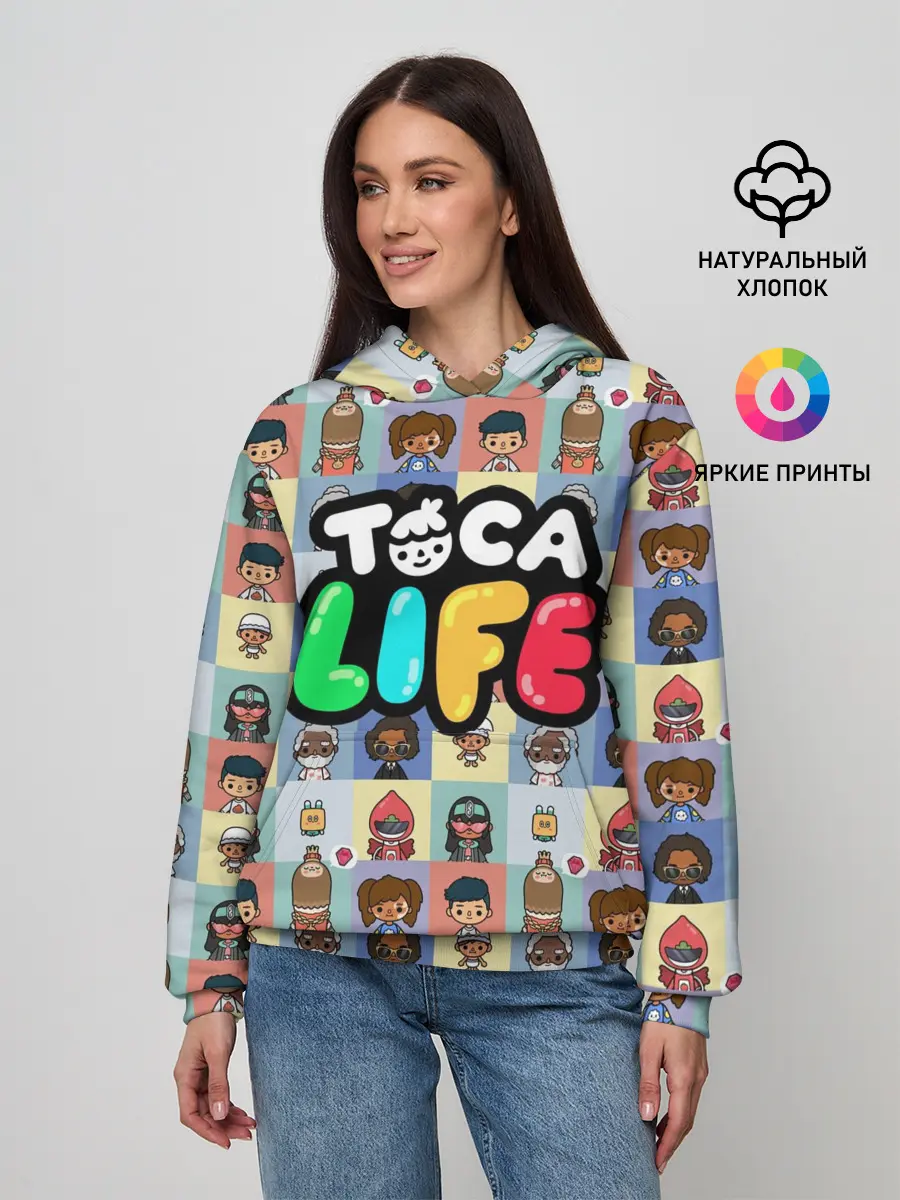 Женское худи / Toca Boca characters | Тока бока персонажи