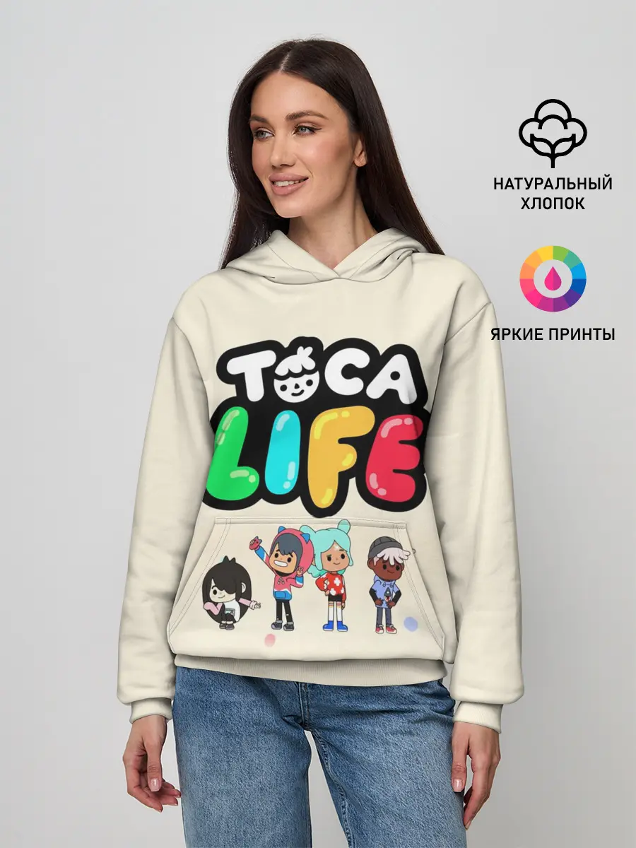 Женское худи / Toca Boca Рита, Зик, Нари, Леон