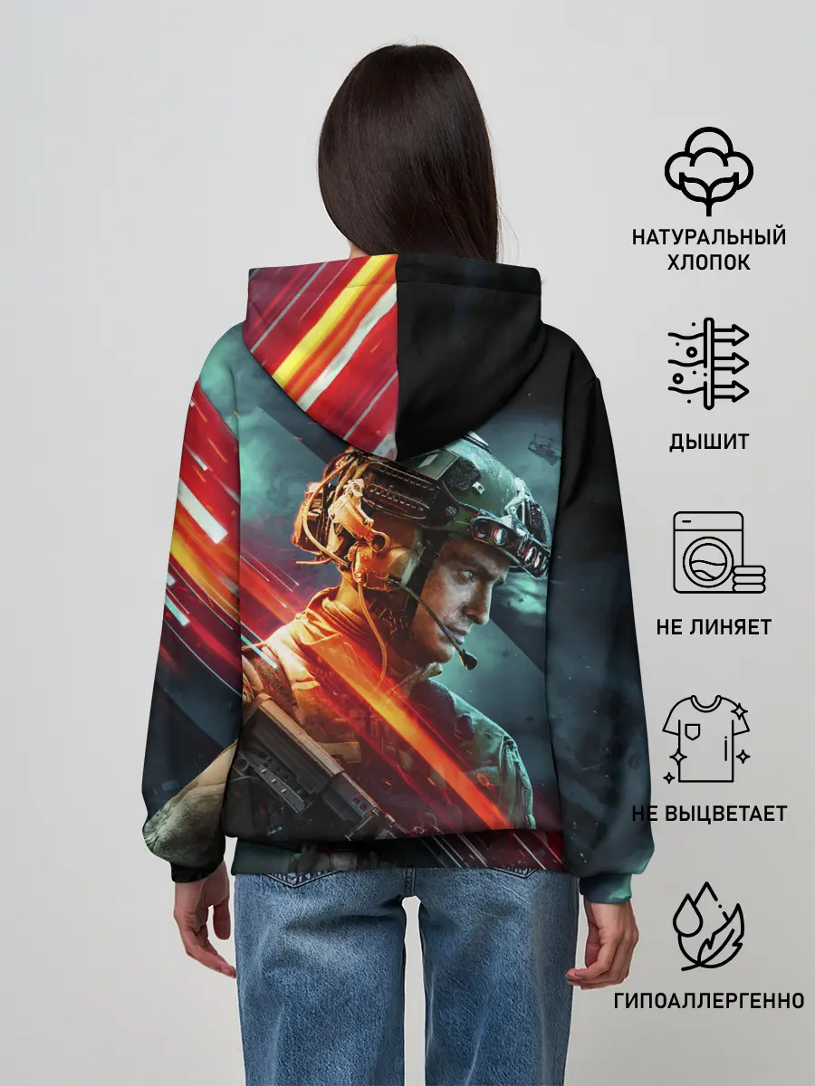 Женское худи / Battlefield 2042 game art