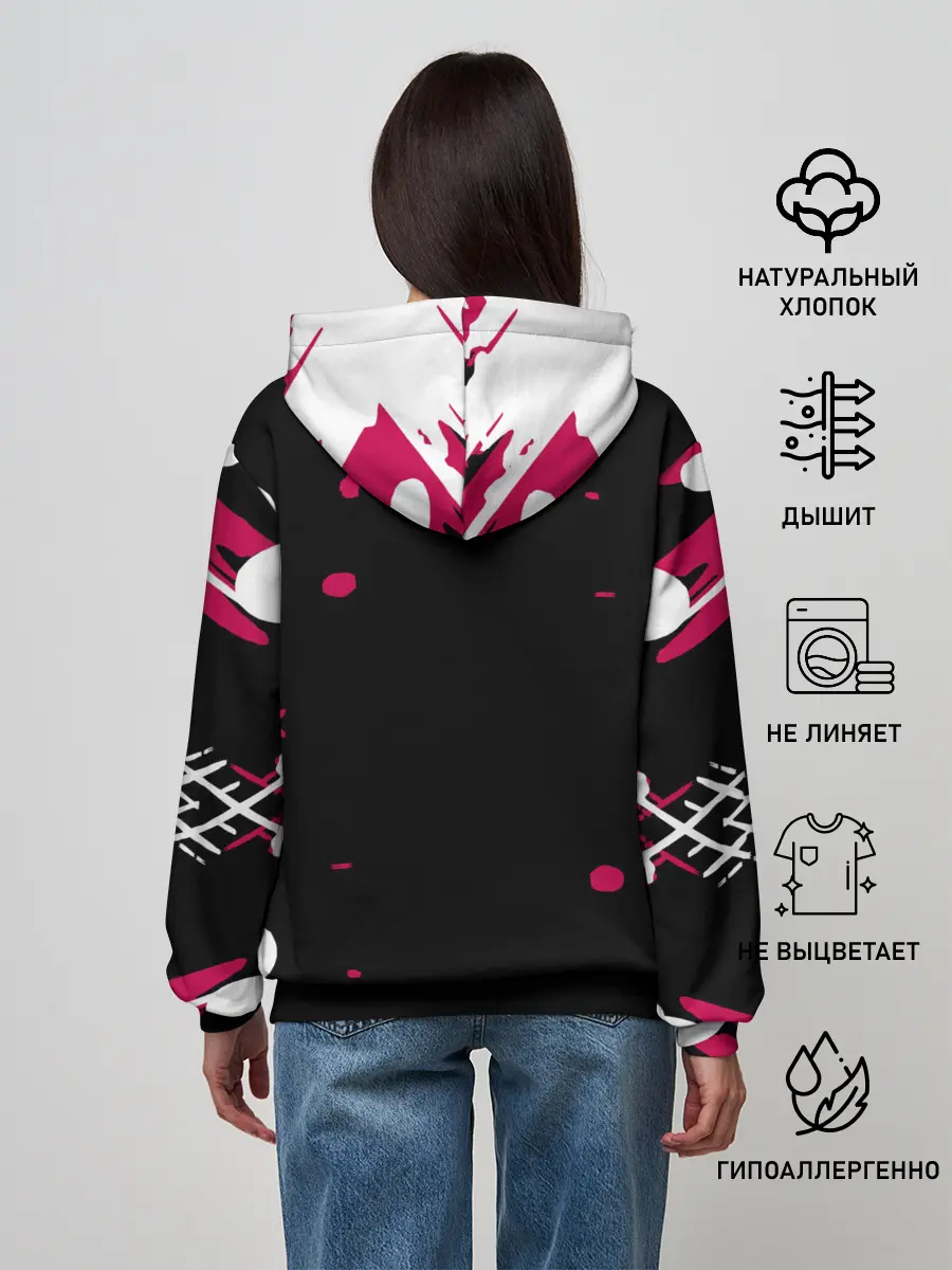 Женское худи / Игра в кальмара x Кот,