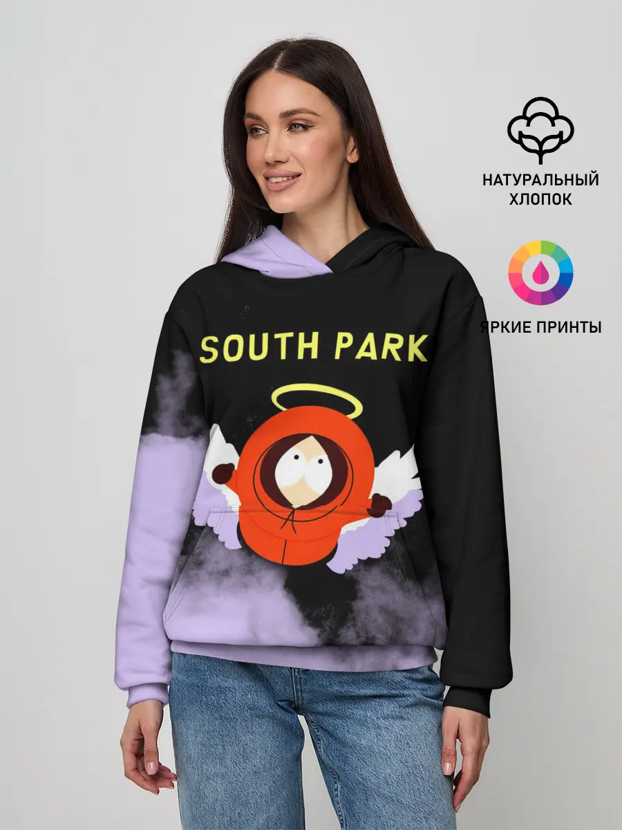 Женское худи / Кенни реально умер | Южный парк
