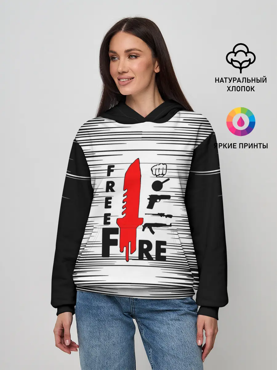 Женское худи / Free Fire Фри Фаер,