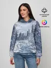 Женское худи / СНЕЖНЫЙ ПЕЙЗАЖ