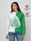 Женское худи / Зелёная Ёлочка