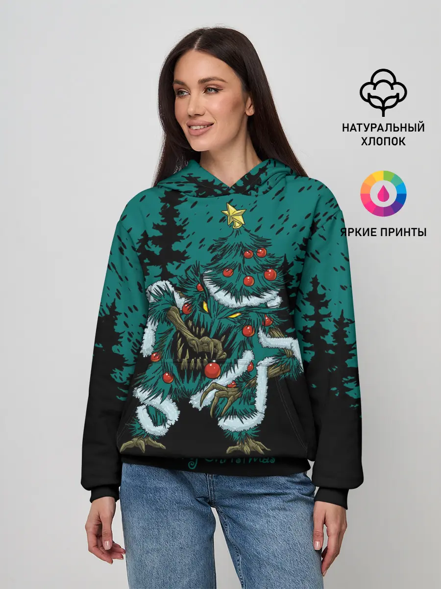 Женское худи / Бесячья ёлка