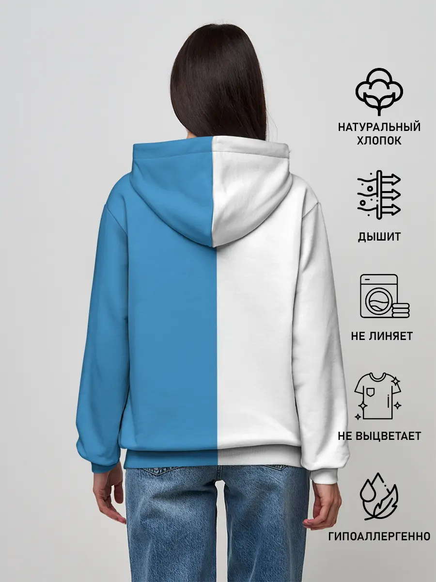 Женское худи / Крутые Санта и Олень