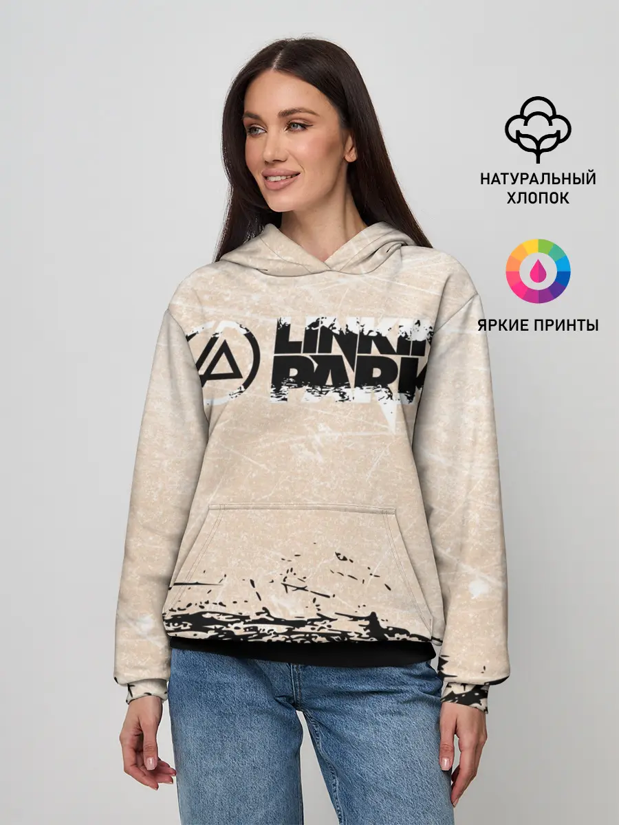 Женское худи / Linkin Park | Рок Группа Линкин Парк