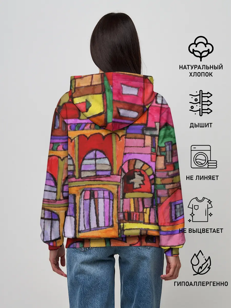 Женское худи / Скетч большого города