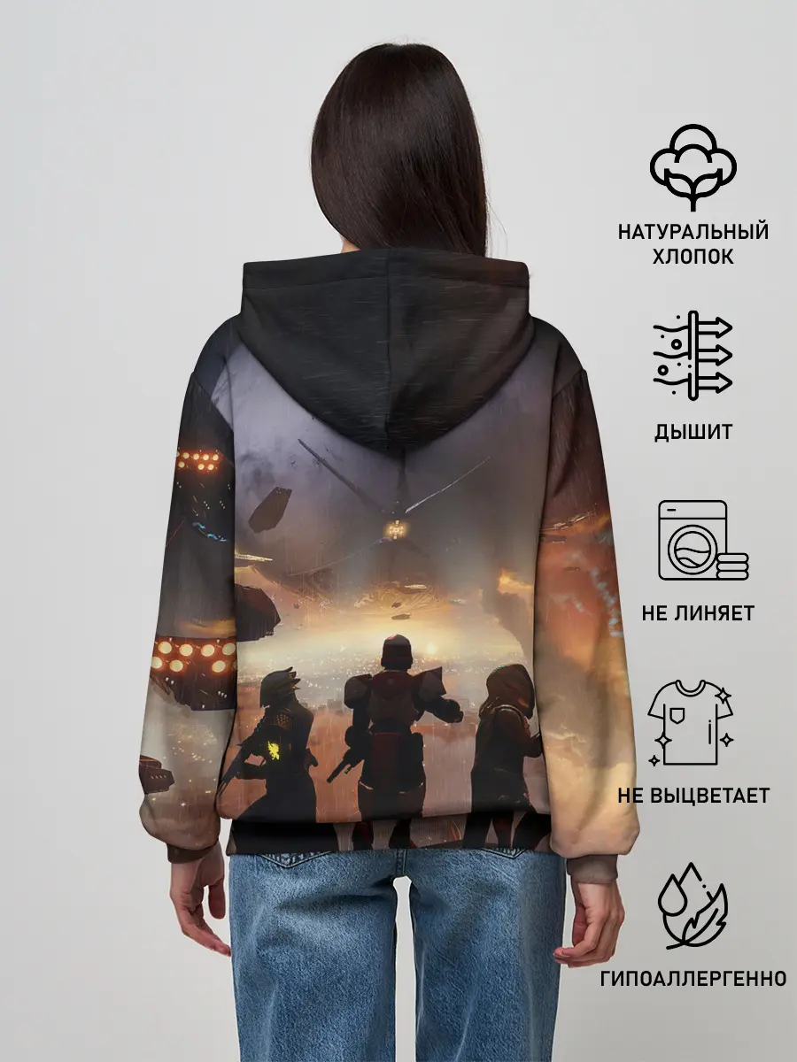 Женское худи / DESTINY 2 ВОЙНА, СТРАЖИ