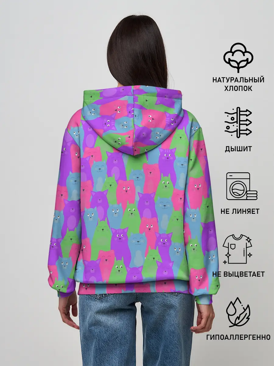 Женское худи / BRIGHT CATS